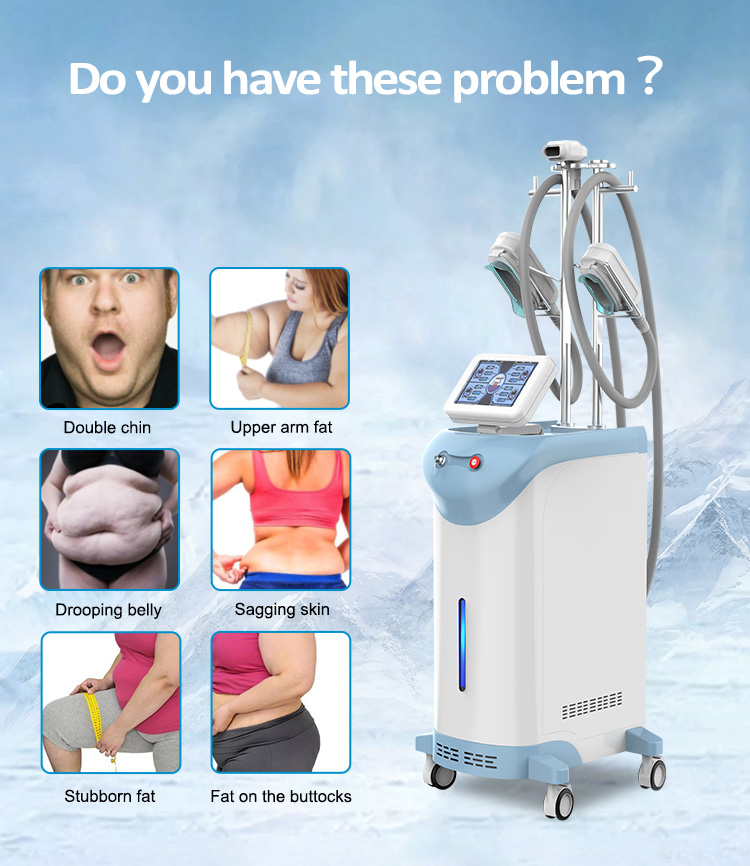 New 360 3 handles Cryo Cryolipolysis double chin removal fat freeze machine